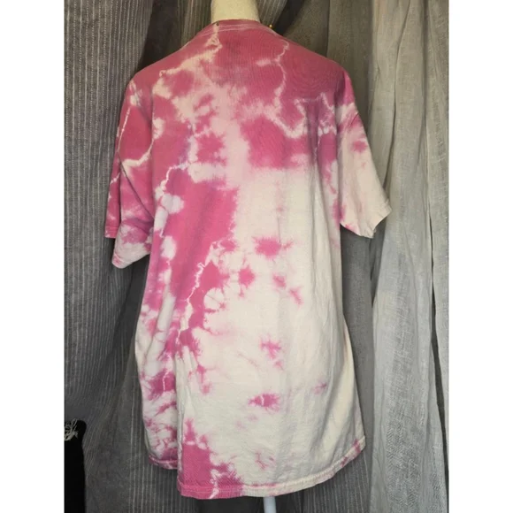 Vintage Unisex Playboy Pink White Tie-Dye Short Sleeve Tee L - Picture 6 of 7
